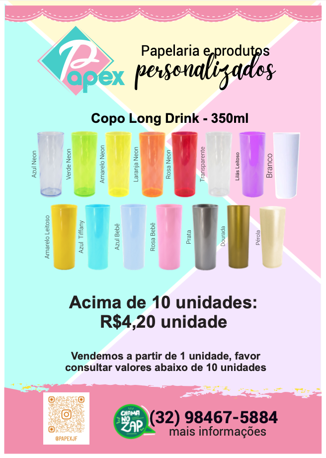 Copos Long Drink