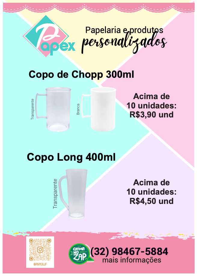 Copo Chopp e Copo Long