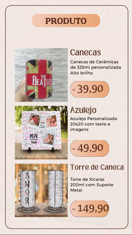 Sublimação Personalizada